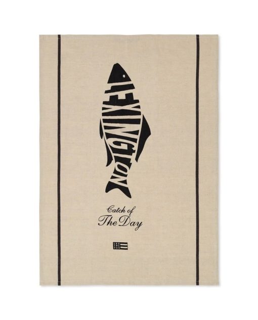 Lexington Fish Cotton/Linen Kitchen Towel  - kjøkkenhåndkle