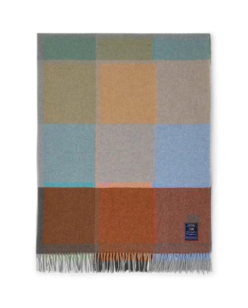 Lexington Checked recycled wool throw - ullteppe - multicolor