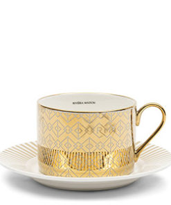 Riviera Maison L'Avenue Cup & Saucer gold