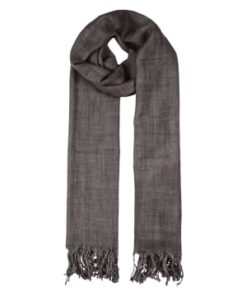 Basic tt wool scarf, black