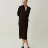 Fanny Merino Wool Knitted Polo Shirt Dress