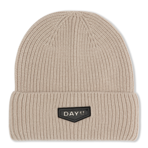 Day Logo Patch Knit Hat, light taupe