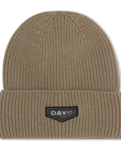 Day Logo Patch Knit Hat, chocolate chip