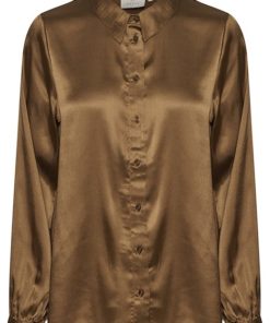 Kaffe Karandia shirt - bluse / skjorte -  toffee