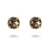 Classic stud earrings, greige