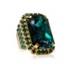 Alexa cocktail ring, emerald