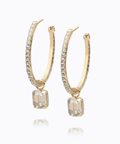 Lydia Loop Earrings, golden shadow