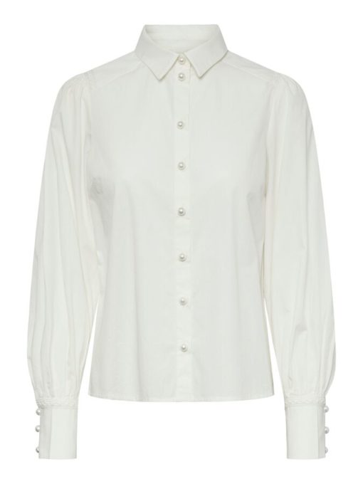 Y.A.S Yaskimmy ls shirt - skjorte - star white