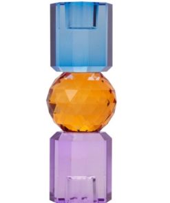 Krystalholder, violet/cobolt/rav, 6x6x16,5