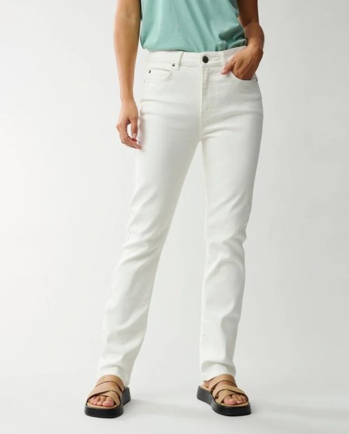 Lexington Zoe High-Rise Slim-Leg Jeans - bukse - white
