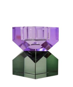 Krystal stage, violet, oliven, 8,5x6x6 cm