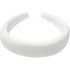 Velvet hair band broad, white