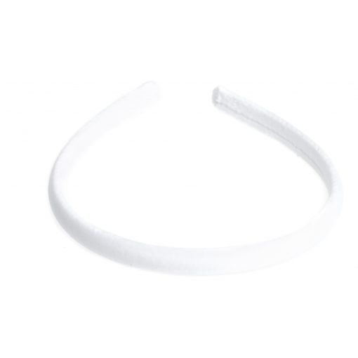 Velvet hair band thin, white