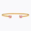 Mini twisted bracelet gold light rose