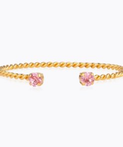 Mini twisted bracelet gold light rose