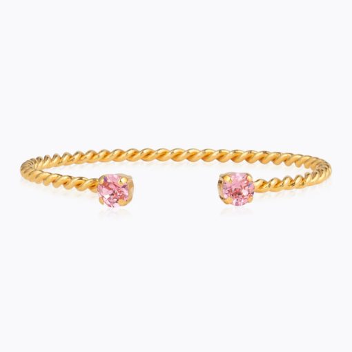 Mini twisted bracelet gold light rose