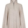 Neo Noir Nevena solid knit blouse - genser - sand