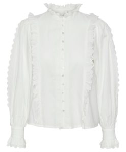 Y.A.S Yassiv ls shirt - skjorte -  star white