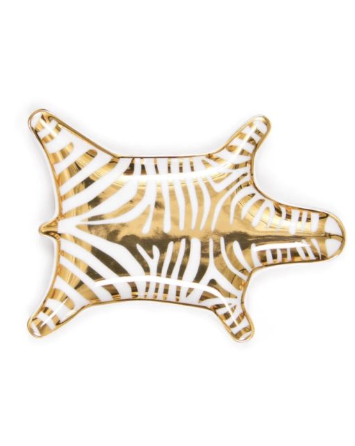 Jonathan Adler Zebra Stacking Dish - Gold - 20052 fat