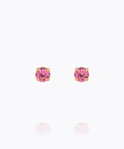 Mini stud earrings, rose