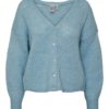 Y.A.S Yasilvi ls v-neck cardigan, aquamarine