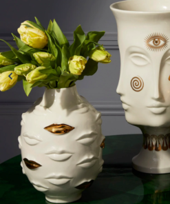 Gilded Muse Gala Round Vase