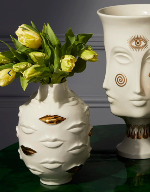 Gilded Muse Gala Round Vase