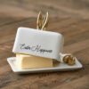 Riviera Maison Easter Happiness Butter Dish