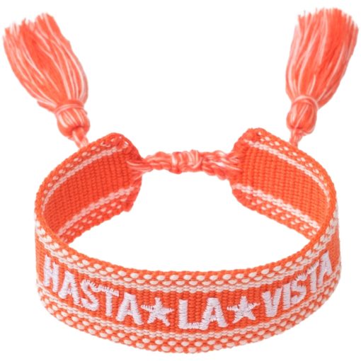 DARK Woven bracelet  hasta la vista - armbånd - orange