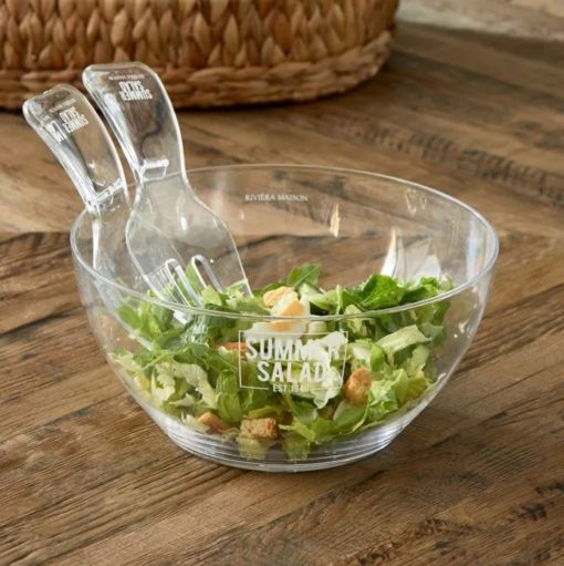 Riviera Maison Summer Salad Bowl & Tossers