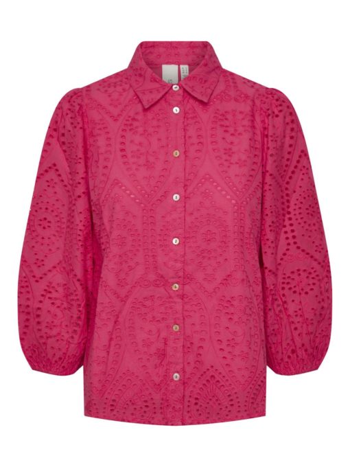 Y.A.S Yasholi 3/4 shirt - bluse - pink glo