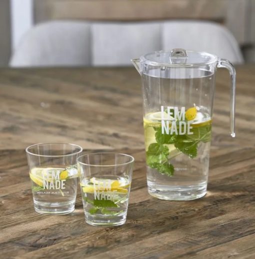 Riviera Maison Real Lemonade Jug & Glasses