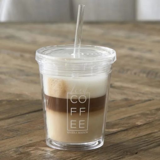 Riviera Maison Ice Cold Coffee To Go Cup & Straw