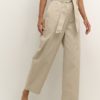 KAFFE KAalfy Belt Pants HW, feather gray