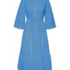 Y.A.S yasmelinda 3/4 ankle dress, azure blue