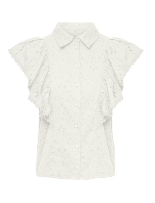 Y.A.S yasjimbo sl shirt, star white