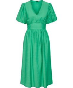 Y.A.S yasclema ss midi dress - kjole - poison green