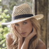 Day Crochet Straw Hat, moonlight beige