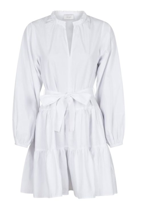 Debbie poplin dress - kjole - white