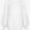 Noella Miko knit sweater, white