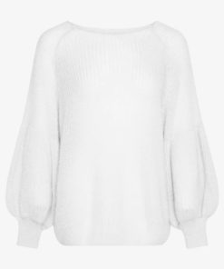 Noella Miko knit sweater, white
