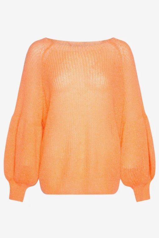 Noella Miko knit sweater, melon