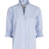 Neo Noir Brionky mix stripe blouse, light blue