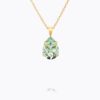 Mini drop necklace, chrysolite