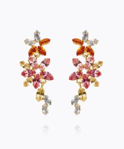 Melia earrings, marigold combo