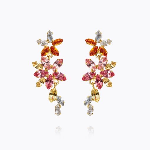 Melia earrings, marigold combo