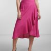 Y.A.S yasprima hw midi wrap skirt, fuchsia purple