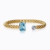 Daria bracelet, aquamarine / light sapphire