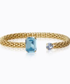 Daria bracelet, aquamarine / light sapphire