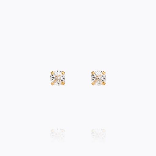 Mini stud earrings, crystal